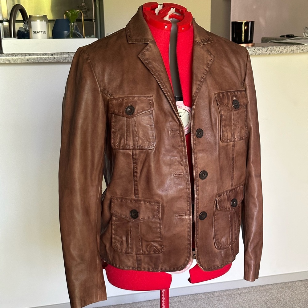 Sundance Mckenna Leather Blazer